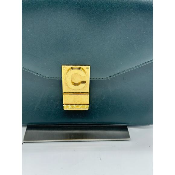 Celine Shiny Calfskin Medium C Bag Hunter Green 2018 collection! Gorgeous! - Picture 3 of 16
